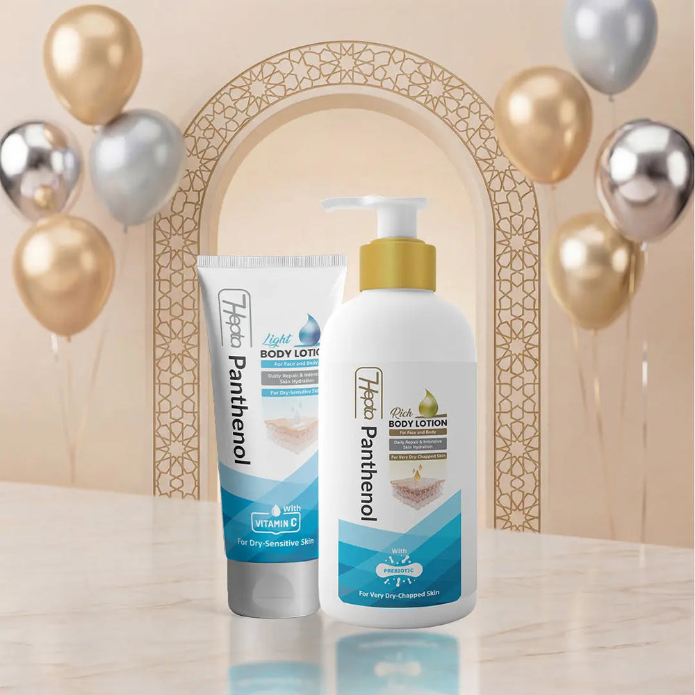 Hepta Panthenol Lotion Rich and Light Bundle